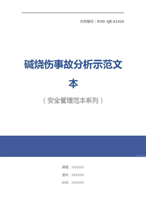 碱烧伤事故分析示范文本