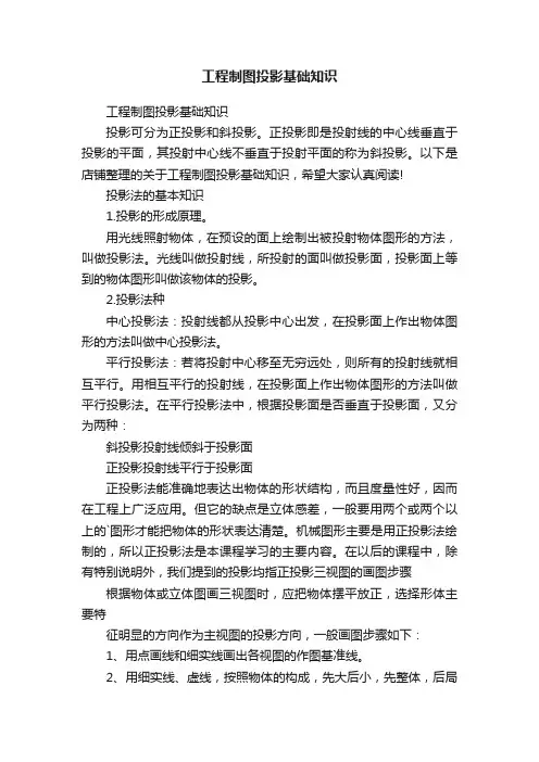 工程制图投影基础知识