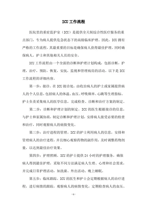 ICU工作流程