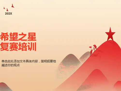 希望之星赛前培训复赛