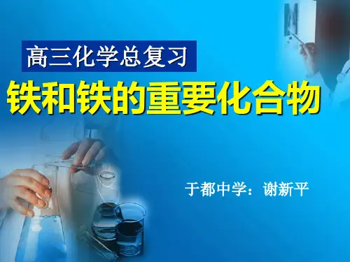 人教版高一化学必修1上册《铁和铁的重要化合物》PPT课件
