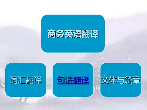 商务英语翻译ppt课件