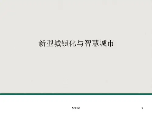 新型城镇化与智慧城市PPT课件