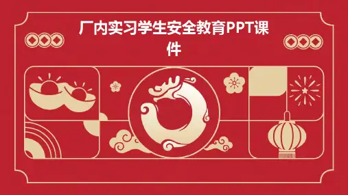 厂内实习学生安全教育PPT课件