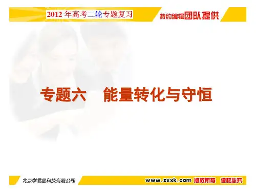 学科网2012高考物理二轮复习精品资料Ⅰ 专题6 能量转化与守恒(同步课件)