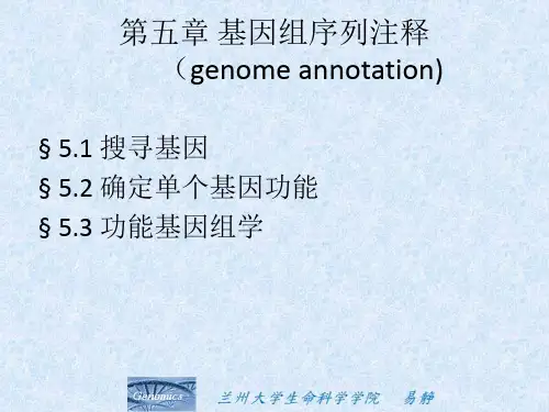 第5章_基因组注释