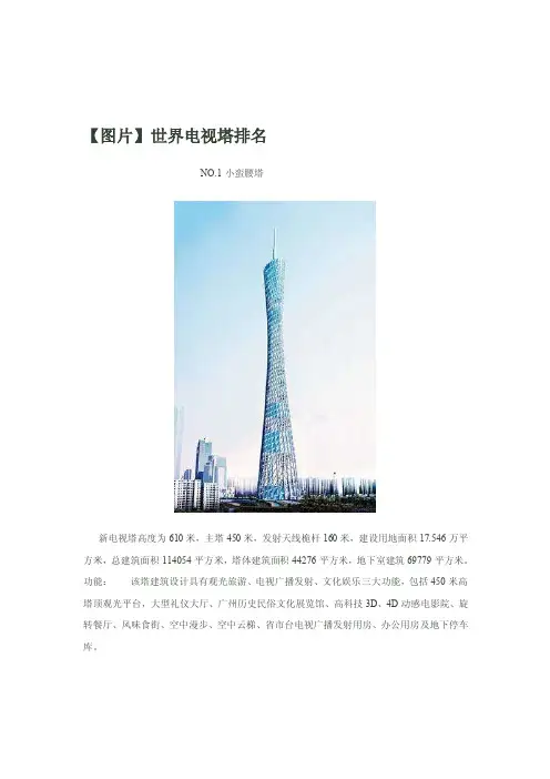 电视塔高度[修订]