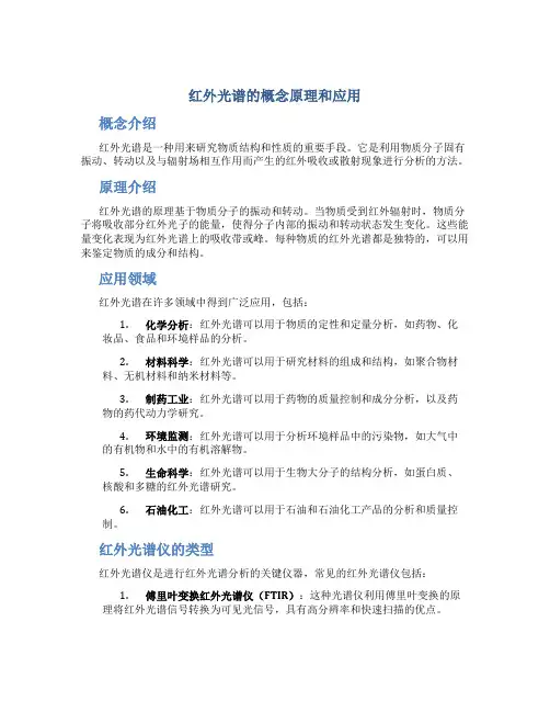 红外光谱的概念原理和应用