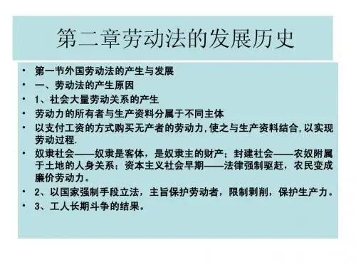 第二章劳动法的产