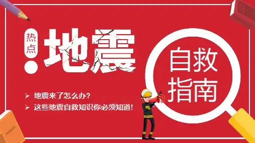 地震自救指南PPT课件