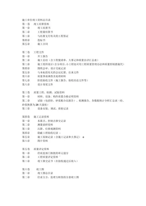 工程资料汇编