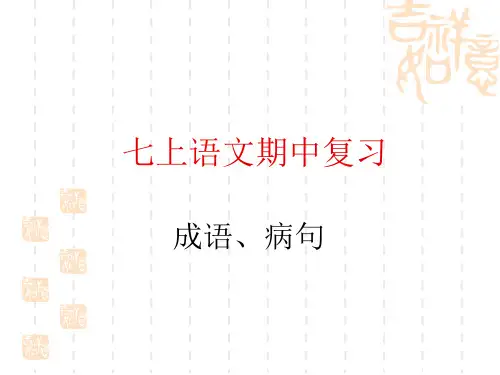成语、病句