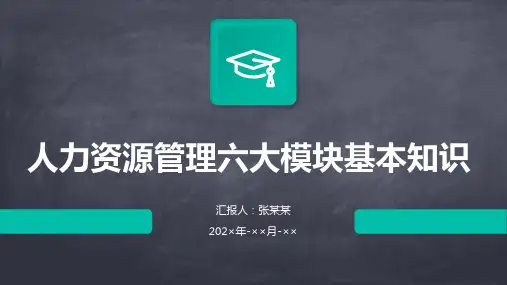 专业HR人力资源管理六大模块基本知识培训课件(41页)