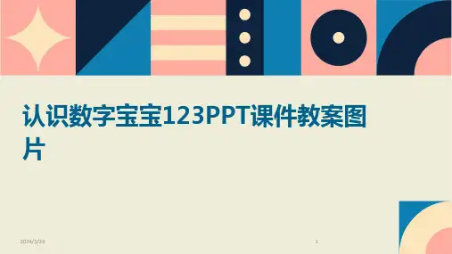 2024年度认识数字宝宝123PPT课件教案图片