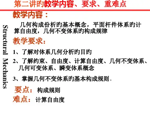 自由度几何组成分析规则