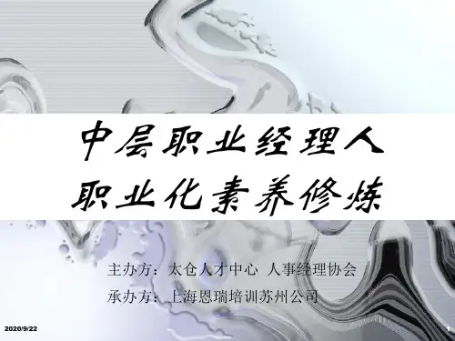 中层职业经理人职业化素养.pptx