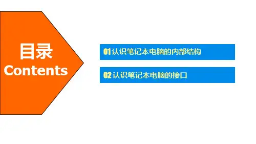计算机组装与维护5.3认识笔记本电脑内部的结构课件