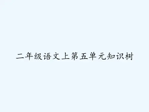 二年级语文上第五单元知识树 PPT