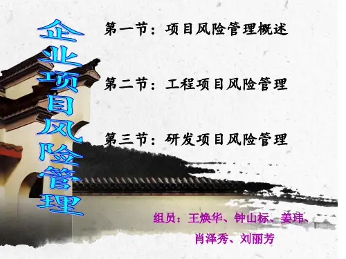 研发项目风险管理
