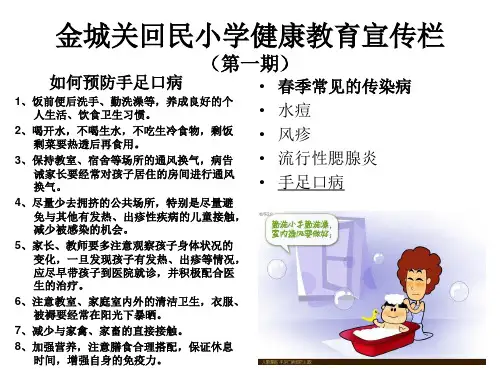 健康教育宣传栏13张