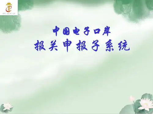 报关申报子系统简介(ppt 37页)