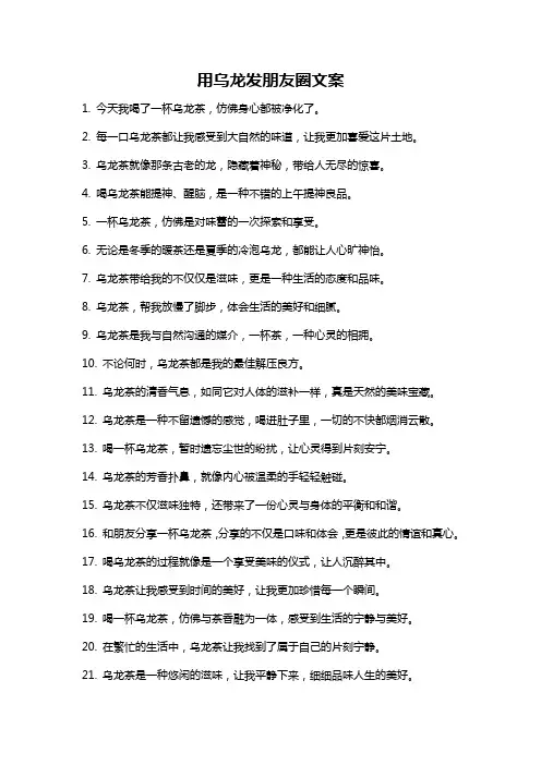 用乌龙发朋友圈文案