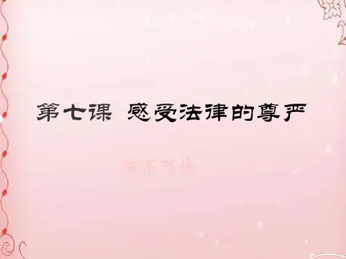 法不可违ppt优秀课件 人教版