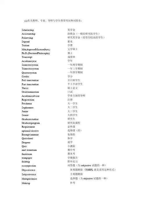2023年专四必考词汇表
