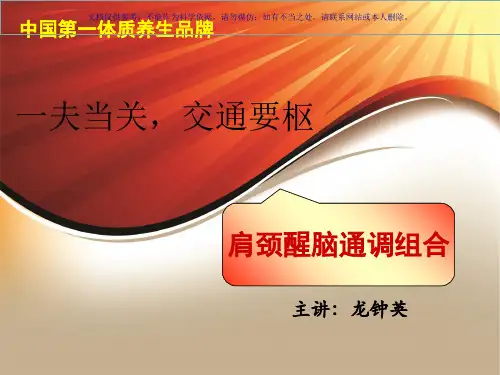 黄帝内经肩颈调理课件