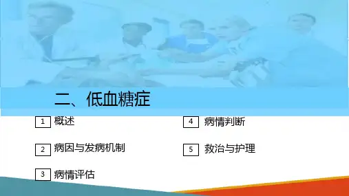代谢系统急症—低血糖危象的救护(护理课件)