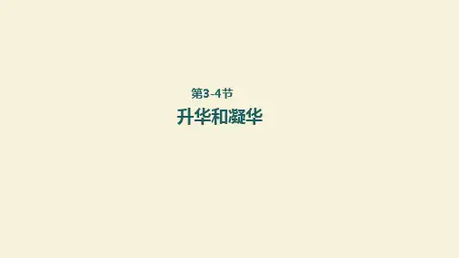 人教版八年级物理上册课件3-4升华和凝华课件(共23张PPT)