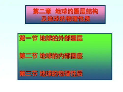 3地球的圈层结构说课讲解