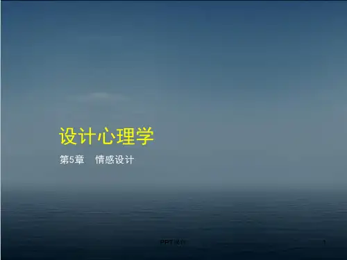 设计心理学情感设计  ppt课件