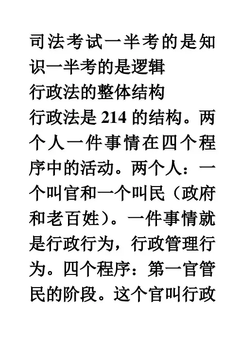 行政诉讼法第二章 第一讲