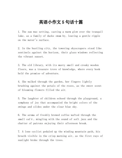 英语小作文5句话十篇