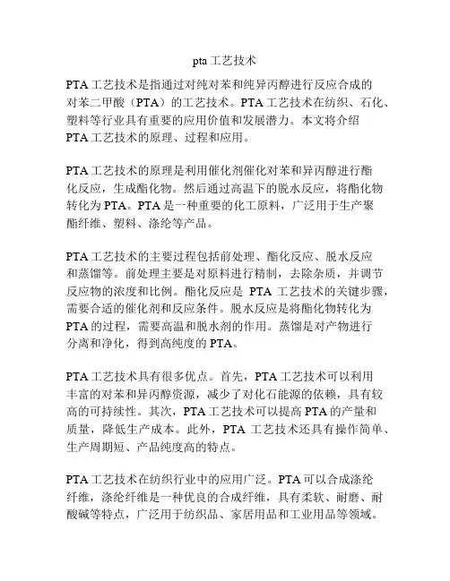 pta工艺技术
