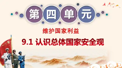 认识总体国家安全观  部编版道德与法治八年级上册