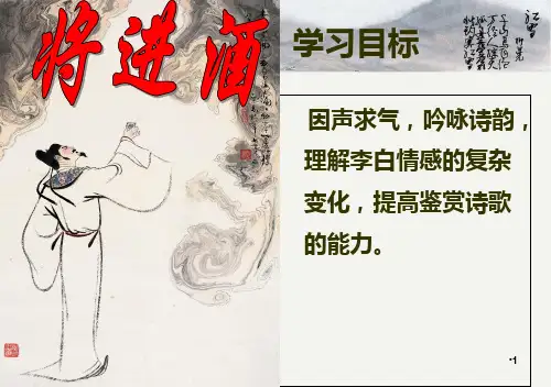《将进酒》诵读指导公开课一等奖PPT课件