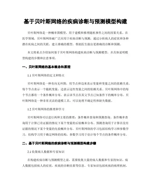 基于贝叶斯网络的疾病诊断与预测模型构建
