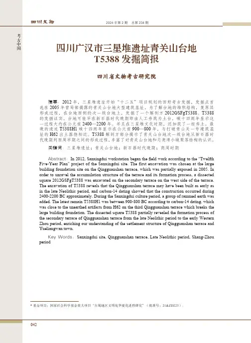 四川广汉市三星堆遗址青关山台地T5388_发掘简报
