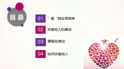 关爱他人快乐自己主题班会课件ppt模板