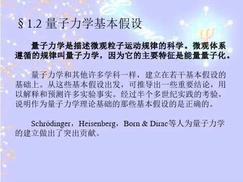量子力学基本假设