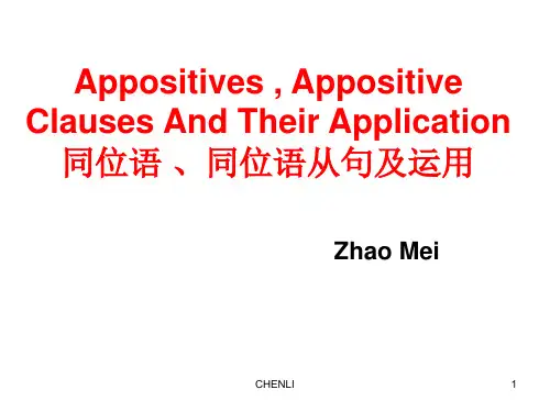 同位语从句的运用-公开课PPT课件