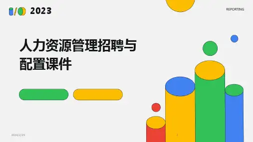 2024年人力资源管理招聘与配置课件