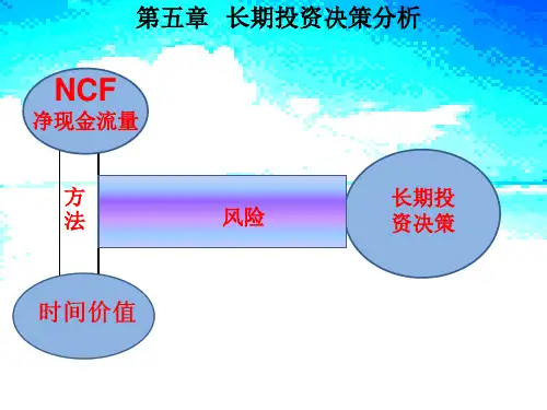 第五章长期投资决策分析(2012-4-16改)