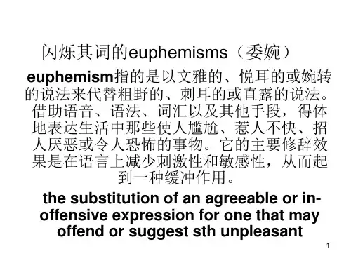 委婉语PPT课件