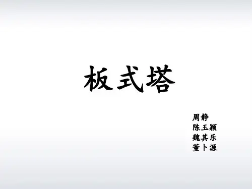 板式塔简介