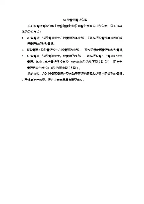 ao 股骨颈骨折分型