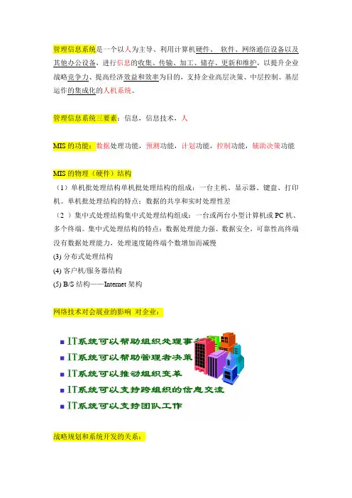 MIS总结