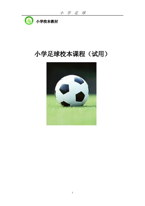(完整版)小学足球校本课程教材